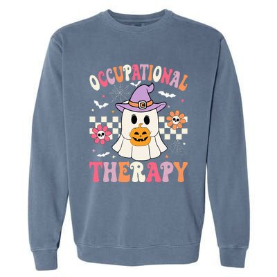 Ot Occupational Therapy Halloween Garment-Dyed Sweatshirt