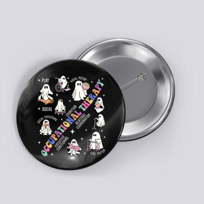 Ot Occupational Therapy Therapist Halloween Spooky Button