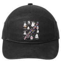 Ot Occupational Therapy Therapist Halloween Spooky 7-Panel Snapback Hat