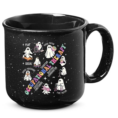 Ot Occupational Therapy Therapist Halloween Spooky 15oz Campfire Ceramic Mug