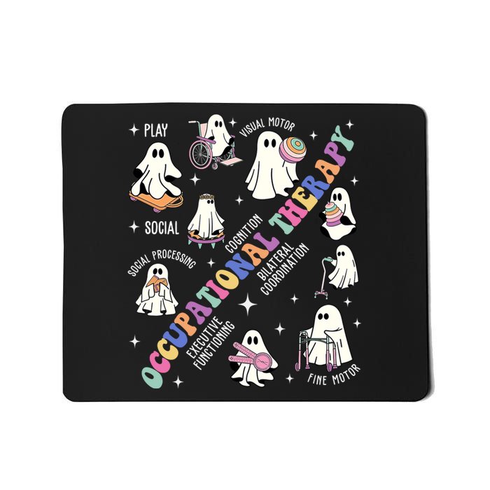 Ot Occupational Therapy Therapist Halloween Spooky Mousepad