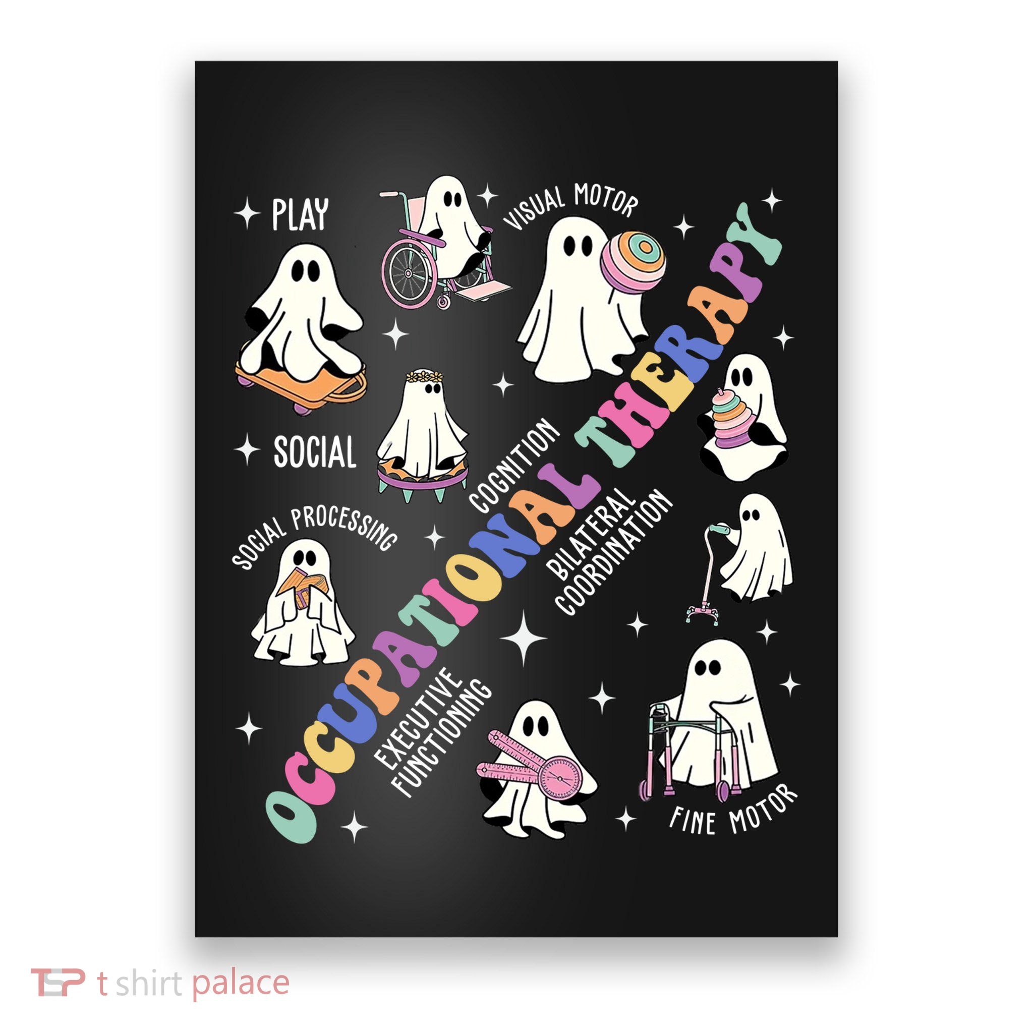 Ot Occupational Therapy Therapist Halloween Spooky Poster