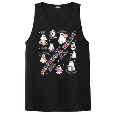 Ot Occupational Therapy Therapist Halloween Spooky PosiCharge Competitor Tank