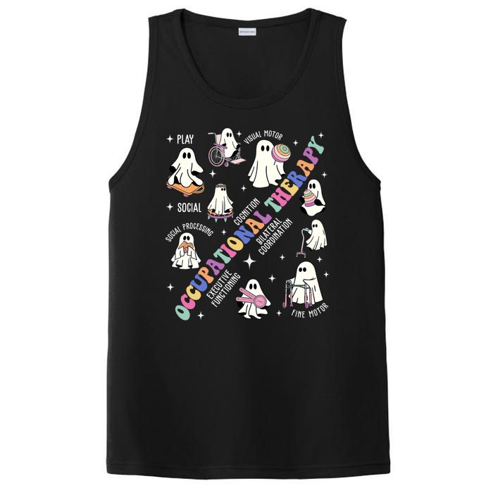 Ot Occupational Therapy Therapist Halloween Spooky PosiCharge Competitor Tank