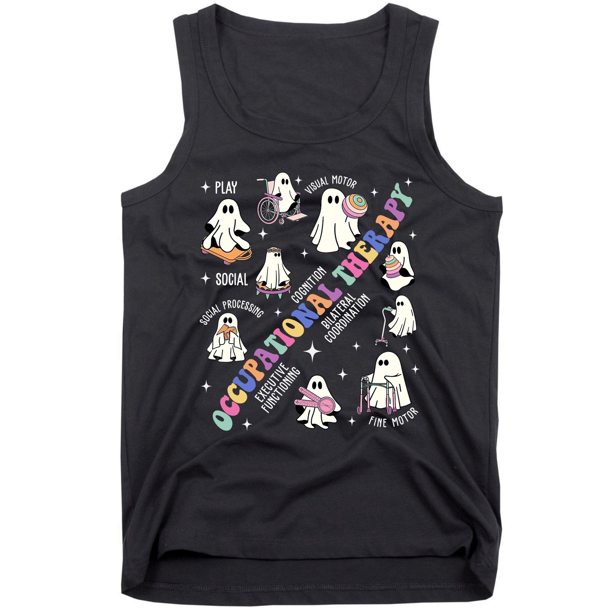 Ot Occupational Therapy Therapist Halloween Spooky Tank Top
