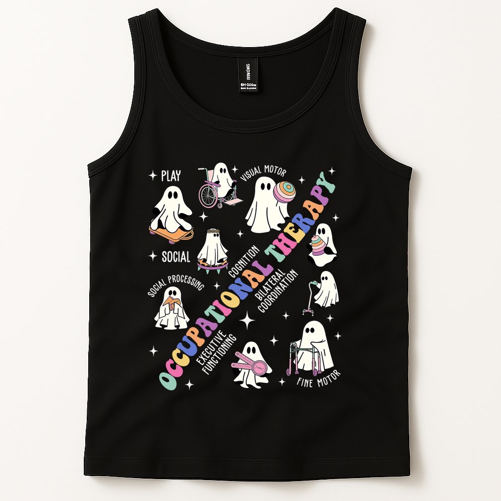 Ot Occupational Therapy Therapist Halloween Spooky Tank Top