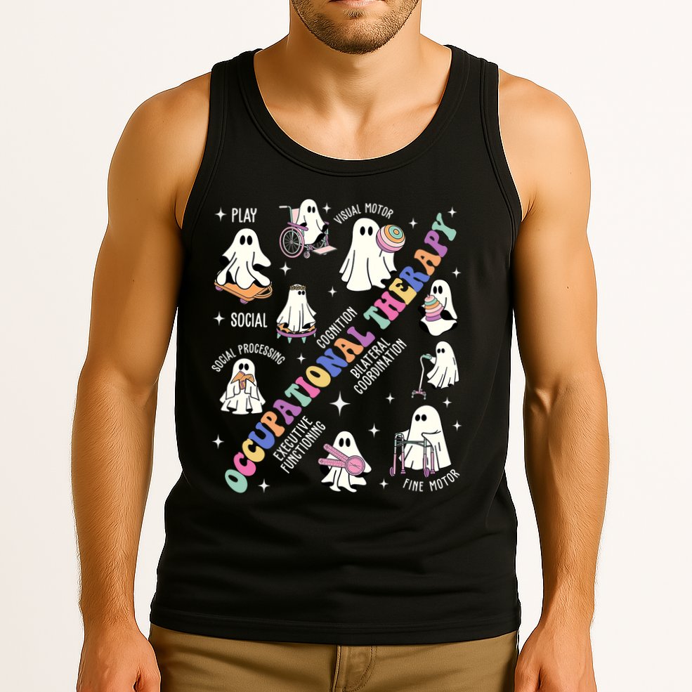 Ot Occupational Therapy Therapist Halloween Spooky Tank Top
