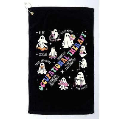 Ot Occupational Therapy Therapist Halloween Spooky Platinum Collection Golf Towel