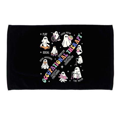 Ot Occupational Therapy Therapist Halloween Spooky Microfiber Hand Towel