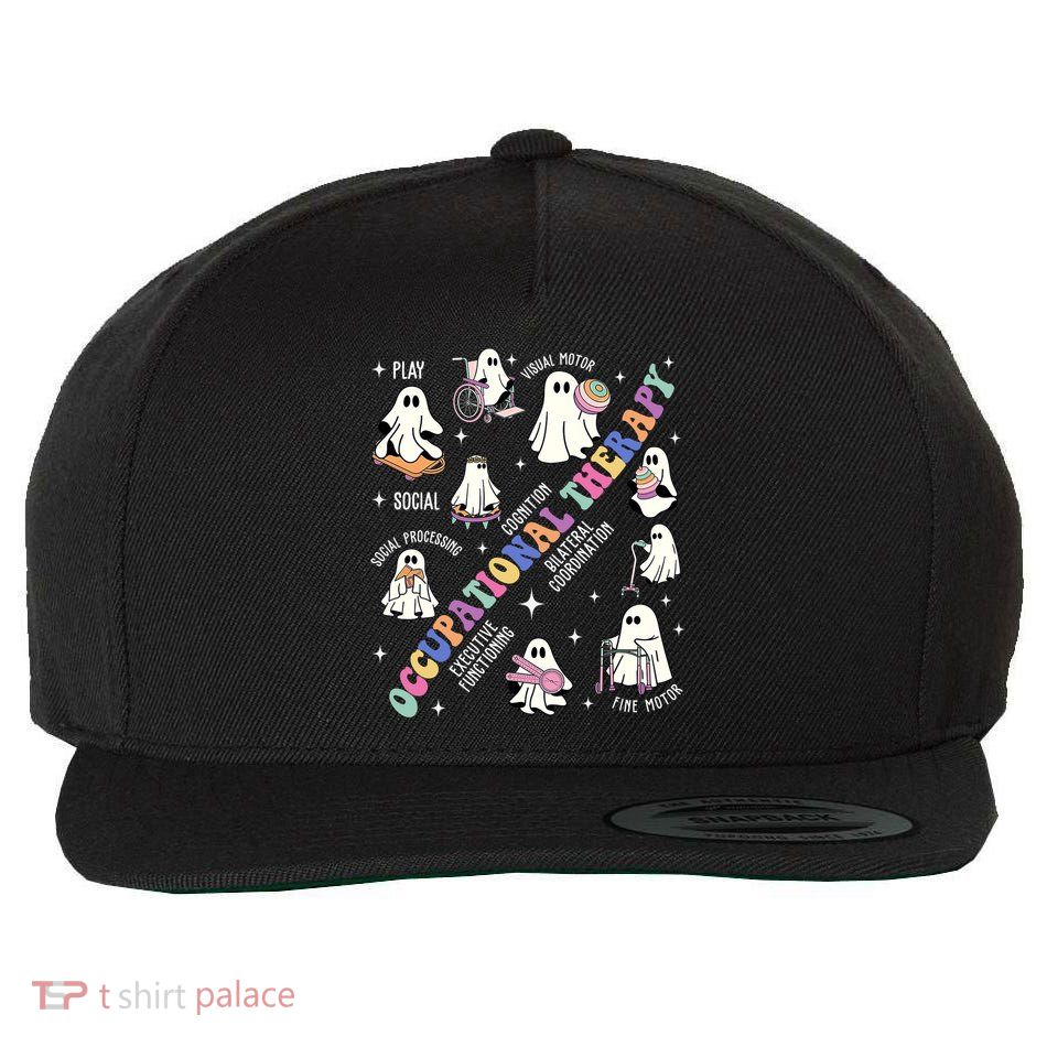 Ot Occupational Therapy Therapist Halloween Spooky Wool Snapback Cap