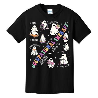 Ot Occupational Therapy Therapist Halloween Spooky Kids T-Shirt