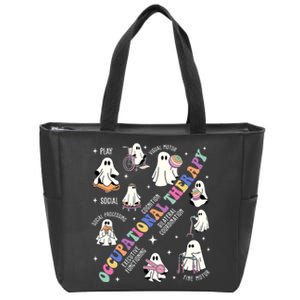 Ot Occupational Therapy Therapist Halloween Spooky Zip Tote Bag