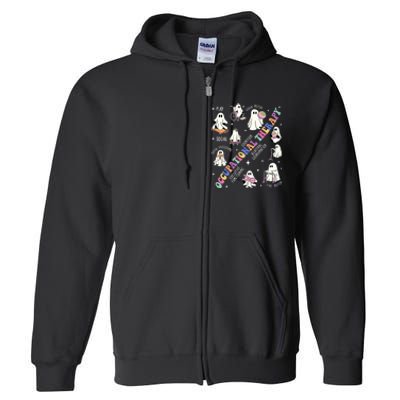 Ot Occupational Therapy Therapist Halloween Spooky Full Zip Hoodie