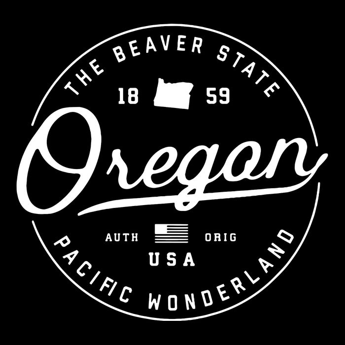 Oregon Or Travel Vacation State Slogan Button