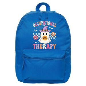 OT Occupational Therapy Halloween Retro Ghost OT Halloween 16 in Basic Backpack