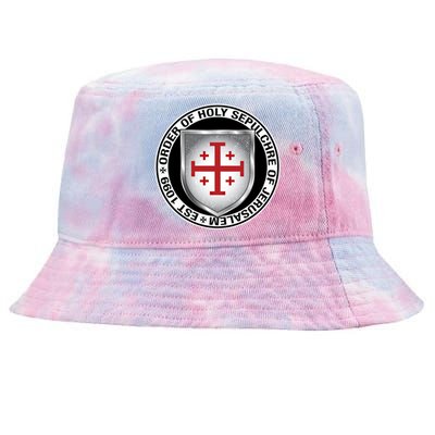 Order Of The Holy Sepulchre Of Jerusalem Shield Gift Tie-Dyed Bucket Hat