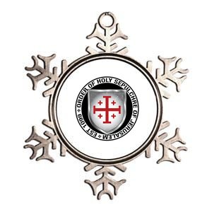 Order Of The Holy Sepulchre Of Jerusalem Shield Gift Metallic Star Ornament