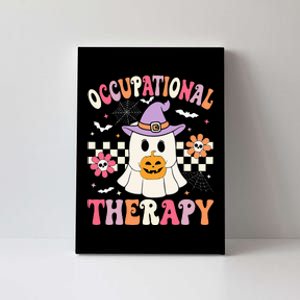 OT Occupational Therapy Halloween Retro Ghost OT Halloween Canvas