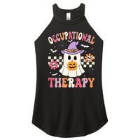 OT Occupational Therapy Halloween Retro Ghost OT Halloween Women's Perfect Tri Rocker Tank