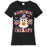 OT Occupational Therapy Halloween Retro Ghost OT Halloween Women's T-Shirt