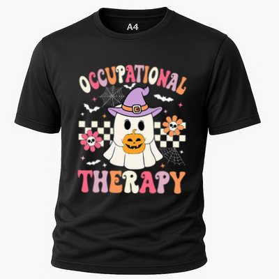 Ot Occupational Therapy Halloween Retro Ghost Ot Halloween Performance Shirt