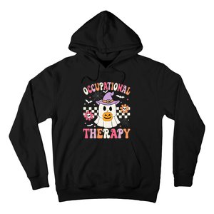 Ot Occupational Therapy Halloween Retro Ghost Ot Halloween Hoodie