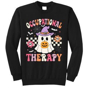 Ot Occupational Therapy Halloween Retro Ghost Ot Halloween Sweatshirt