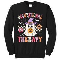 Ot Occupational Therapy Halloween Retro Ghost Ot Halloween Sweatshirt