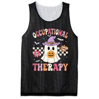 Ot Occupational Therapy Halloween Retro Ghost Ot Halloween Mesh Reversible Basketball Jersey Tank