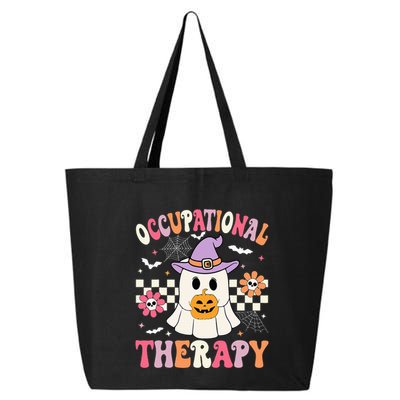 Ot Occupational Therapy Halloween Retro Ghost Ot Halloween 25L Jumbo Tote