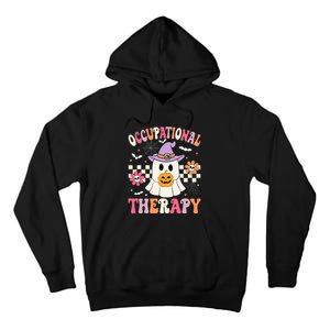 Ot Occupational Therapy Halloween Retro Ghost Ot Halloween Tall Hoodie