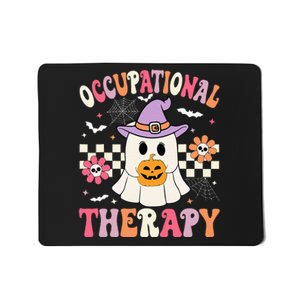 Ot Occupational Therapy Halloween Retro Ghost Ot Halloween Mousepad