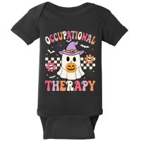 Ot Occupational Therapy Halloween Retro Ghost Ot Halloween Baby Bodysuit