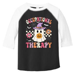 Ot Occupational Therapy Halloween Retro Ghost Ot Halloween Toddler Fine Jersey T-Shirt