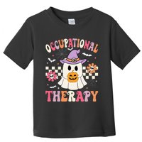 Ot Occupational Therapy Halloween Retro Ghost Ot Halloween Toddler T-Shirt