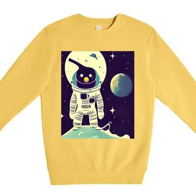 Out Of This World Penguin Gift Premium Crewneck Sweatshirt