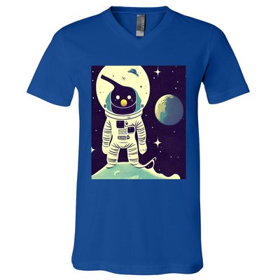 Out Of This World Penguin Gift V-Neck T-Shirt