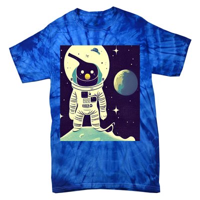 Out Of This World Penguin Gift Tie-Dye T-Shirt