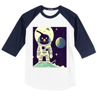 Out Of This World Penguin Gift Baseball Sleeve Shirt