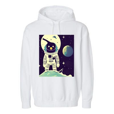 Out Of This World Penguin Gift Garment-Dyed Fleece Hoodie