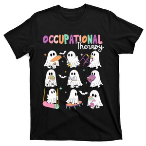 Ot Occupational Therapy Halloween Retro Ghost Ot Halloween T-Shirt