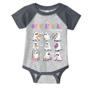 Ot Occupational Therapy Halloween Retro Ghost Ot Halloween Infant Baby Jersey Bodysuit