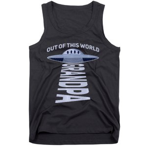 Out Of This World Grandpa Quote For Your UFO Grandpa Premium Tank Top