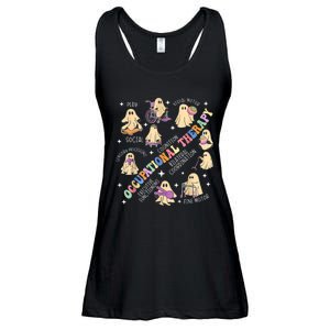 Ot Occupational Therapy Therapist Halloween Spooky Ota Ghost Ladies Essential Flowy Tank