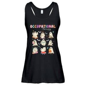 Ot Occupational Therapy Halloween Retro Ghost Ot Halloween Ladies Essential Flowy Tank