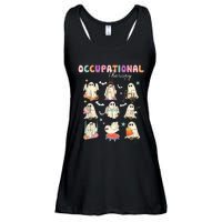 Ot Occupational Therapy Halloween Retro Ghost Ot Halloween Ladies Essential Flowy Tank