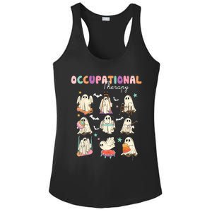 Ot Occupational Therapy Halloween Retro Ghost Ot Halloween Ladies PosiCharge Competitor Racerback Tank