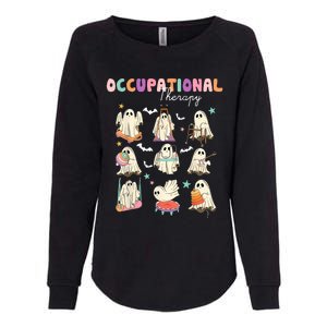 Ot Occupational Therapy Halloween Retro Ghost Ot Halloween Womens California Wash Sweatshirt