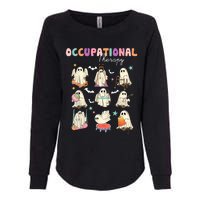 Ot Occupational Therapy Halloween Retro Ghost Ot Halloween Womens California Wash Sweatshirt