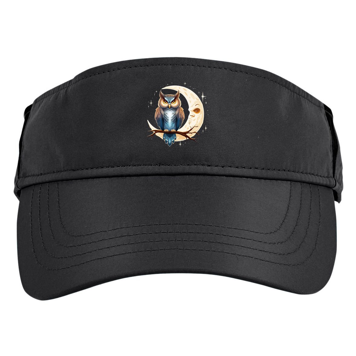 Owl Of The Moonlit Branch Gift Adult Drive Performance Visor